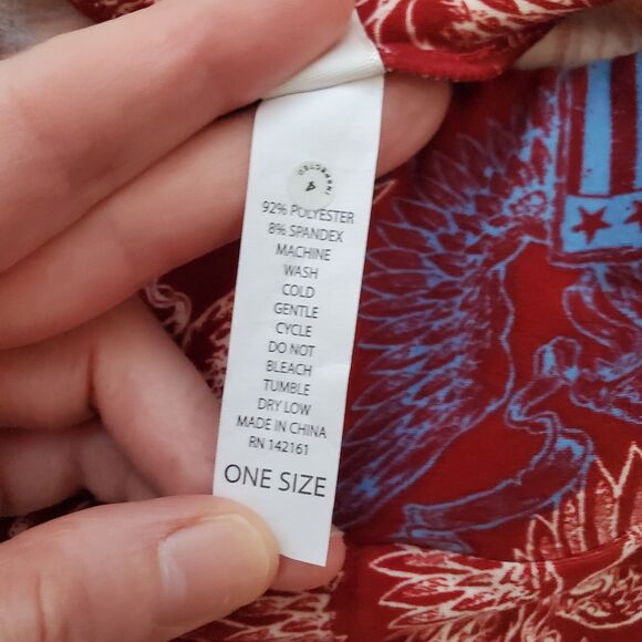 NEW LuLaRoe Red Eagle Leggings - Picture 8 of 8